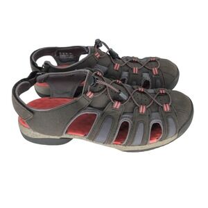 Clarks Tuvia Hiking Sandals Womens 10 Brown Coral Suede Mesh Outdoor Gorpcore